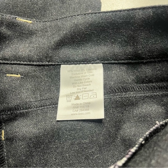 Ibex Womens Gray Wool Pants Size 8 Button Closure Pockets Business Casual - Picture 5 of 8